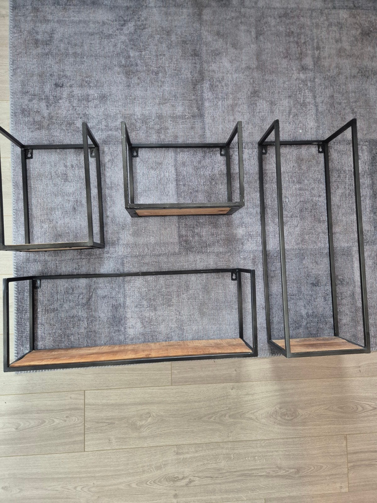Set van 4 industriële wandplanken, Huis en Inrichting, Ophalen