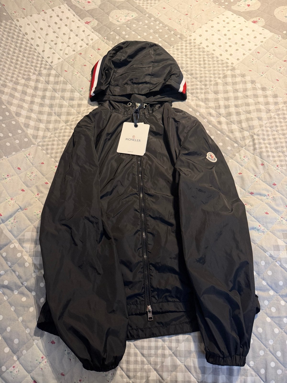 Moncler jas maat 1, Ophalen of Verzenden, Zo goed als nieuw, Maat 46 (S) of kleiner, Zwart