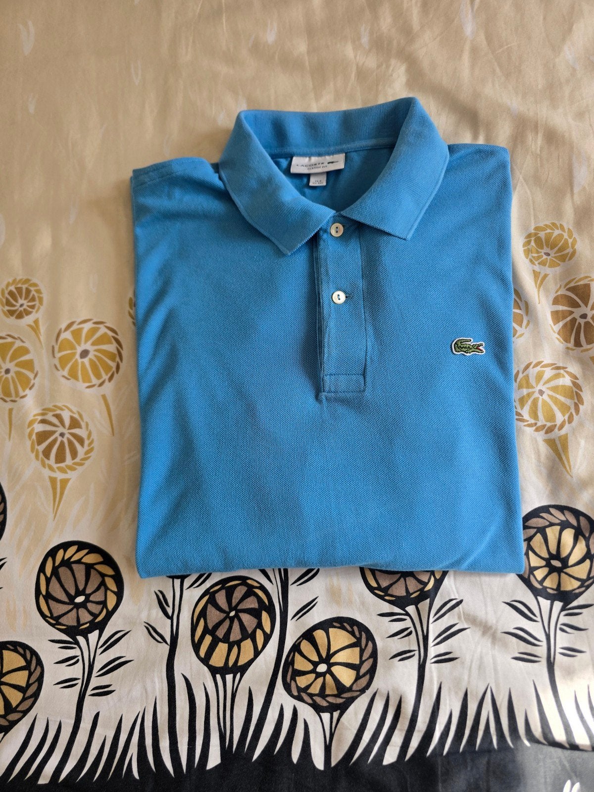 Beeldschone originele hemelsblauwe Lacoste polo, XXXL, Fr.8, Blauw, Lacoste, Overige maten, Ophalen of Verzenden