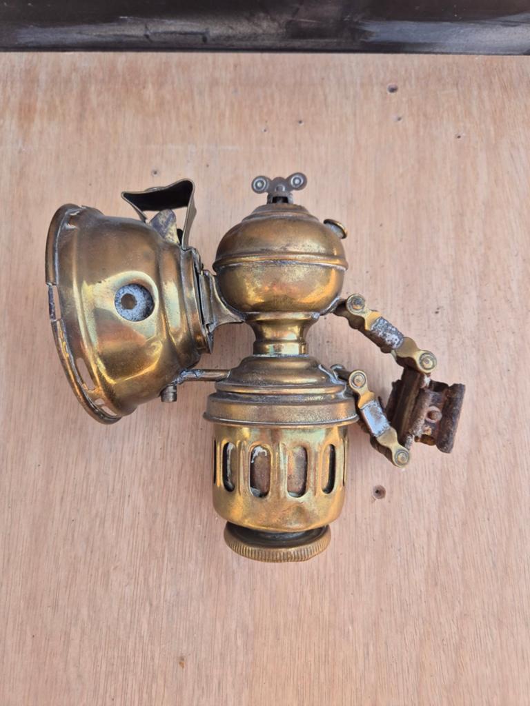 Antieke carbidlamp, Ophalen of Verzenden