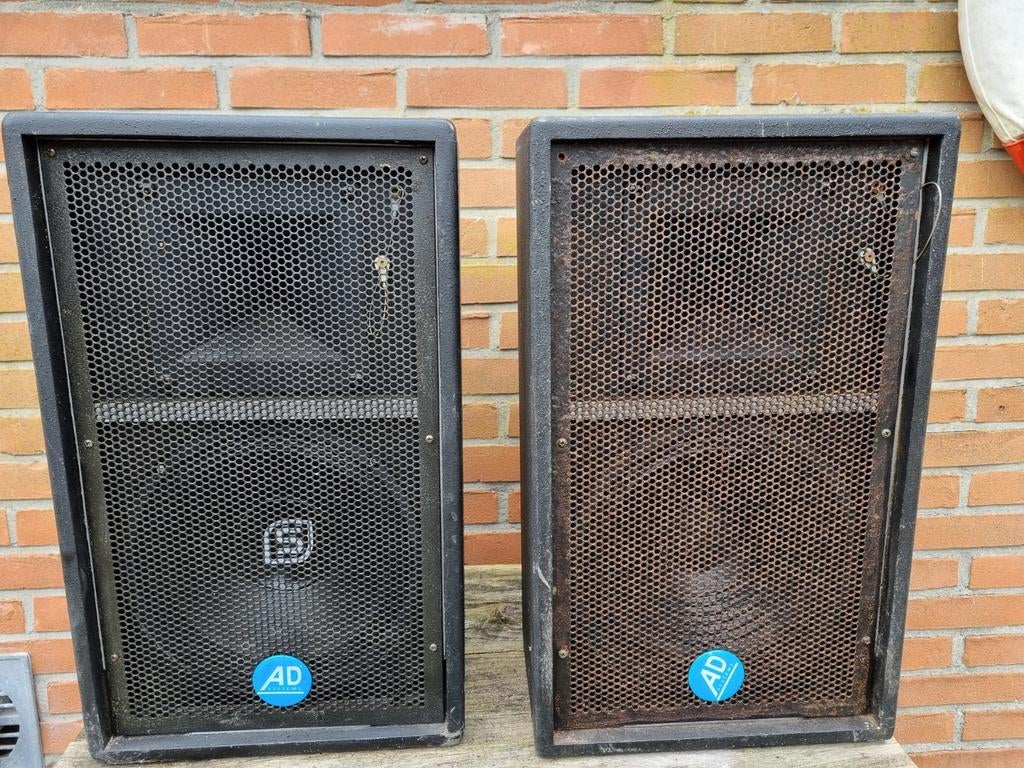 AD Speakers - Set van 2 Gebruikte Luidsprekers 250 Watt, Overige merken, Gebruikt, Ophalen of Verzenden, 120 watt of meer