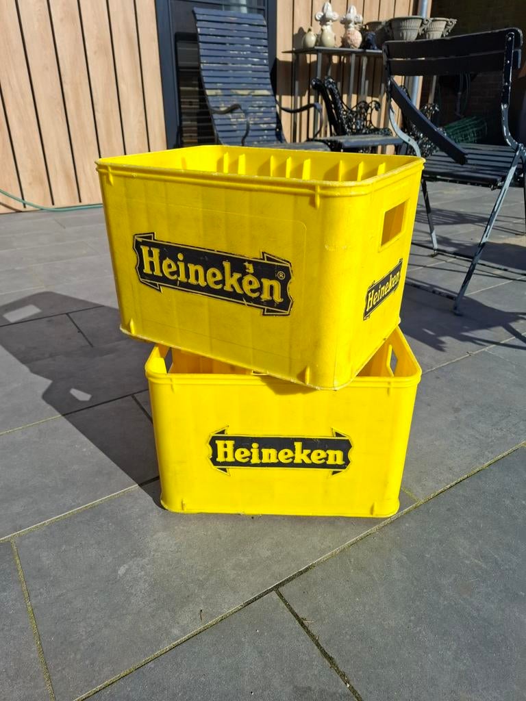 2 Heineken kratten, Verzamelen, Ophalen, Gebruikt