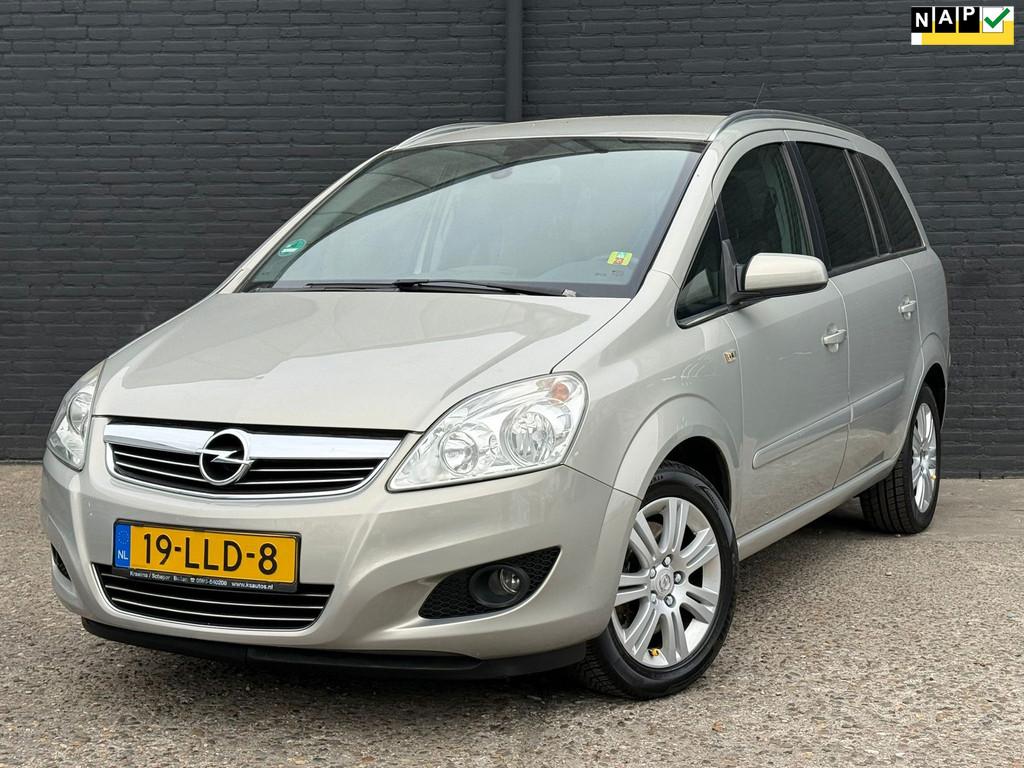 Opel Zafira 1.6 CNG Cosmo LEDER | NAVI | AIRCO | ELEK RAMEN, Auto's, 94 pk, Gebruikt, 4 cilinders, CNG (Aardgas)