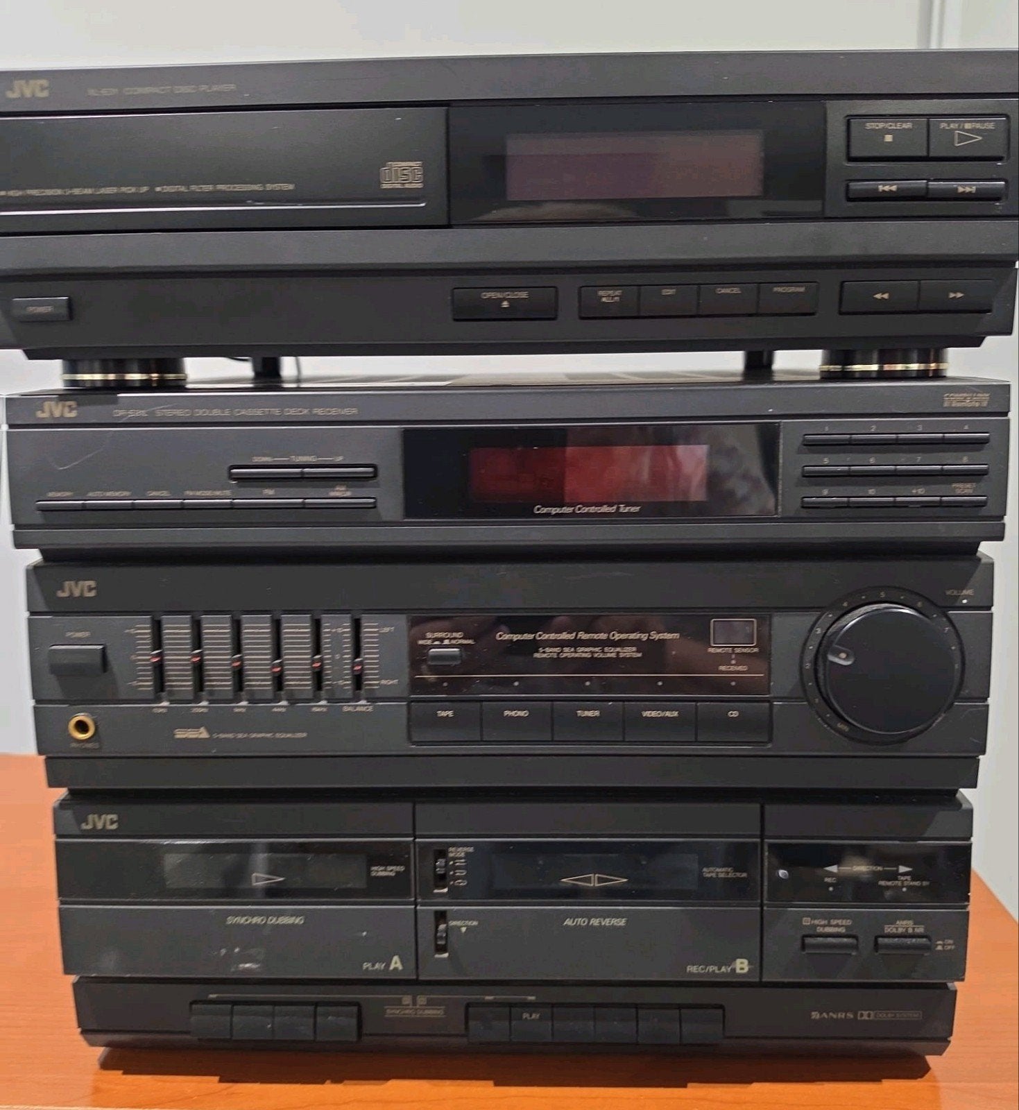JVC Stereo Set met CD-speler, Cassettedeck en Tuner, Ophalen, Gebruikt, JVC, Losse componenten