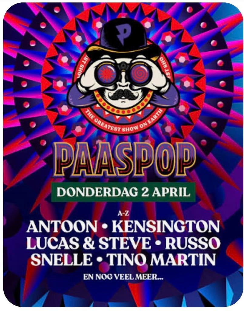 4 x Kaarten paaspop donderdag 2 april, Drie personen of meer, April