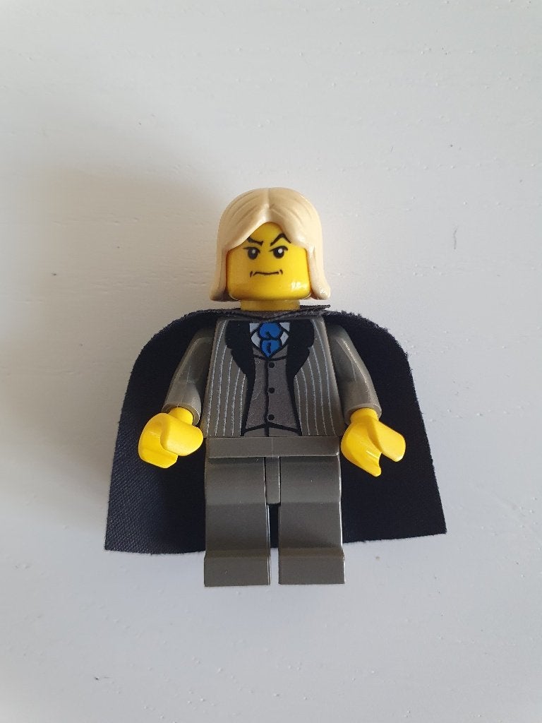 hp018, Lucius Malfoy - Dark Gray Suit, Lego, Harry Potter, Ophalen of Verzenden, Zo goed als nieuw