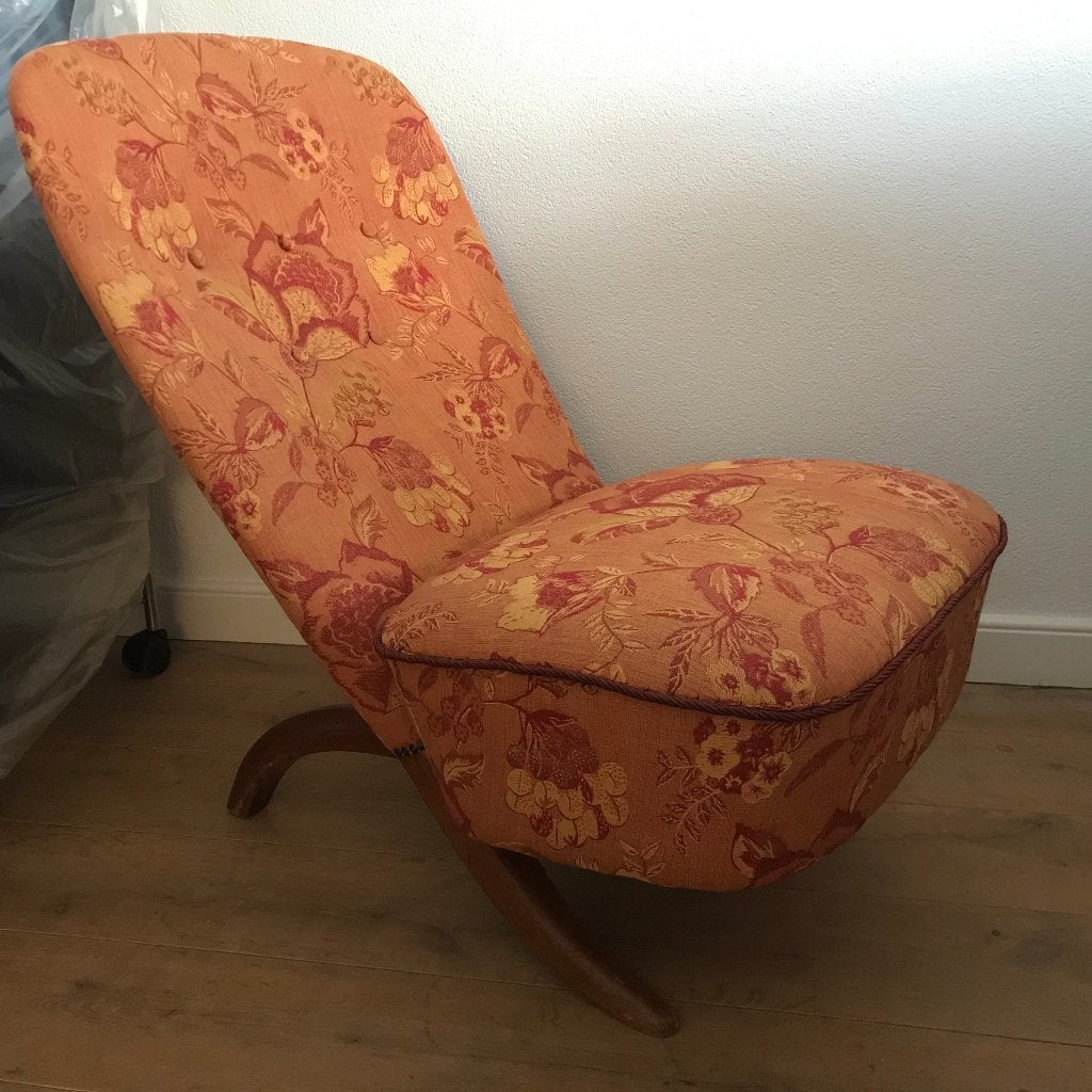 Artifort Theo Ruth Pinguin Congo vintage fauteuil, Gebruikt, 75 tot 100 cm, Ophalen of Verzenden, Nvt