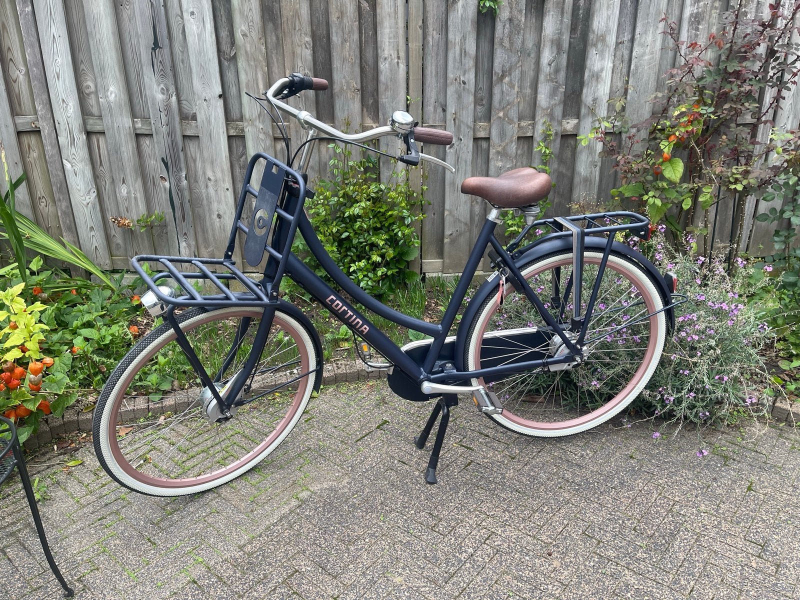 Cortina Fiets U4 Denim Blue, Versnellingen, Nieuw, 56 cm of meer, Trommelrem