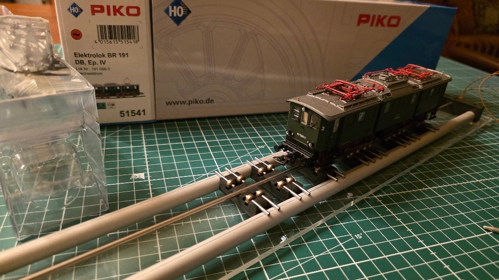 Piko 51541 H0 AC DB BR 191 Elok digitaal, Wisselstroom, Locomotief, Zo goed als nieuw, Piko