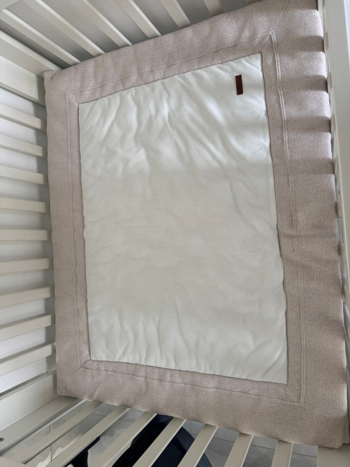 Baby's only boxkleed Goud-ivoor Melee 75x95, Kinderen en Baby's, Boxen, Ophalen, Zo goed als nieuw, Boxkleed
