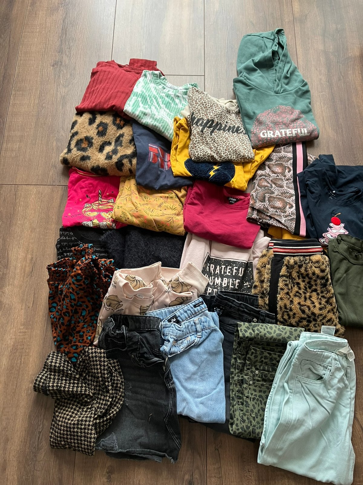 Pakket meisjes kleding 146-152, Ophalen, Gebruikt, Meisje, Setje