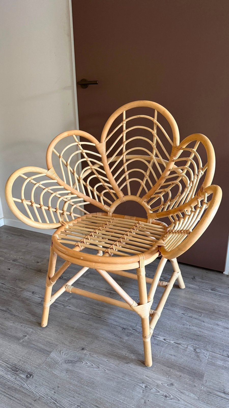 Rotan stoel - Zo goed als nieuw, Ophalen, Bruin, Riet of Rotan, Zo goed als nieuw