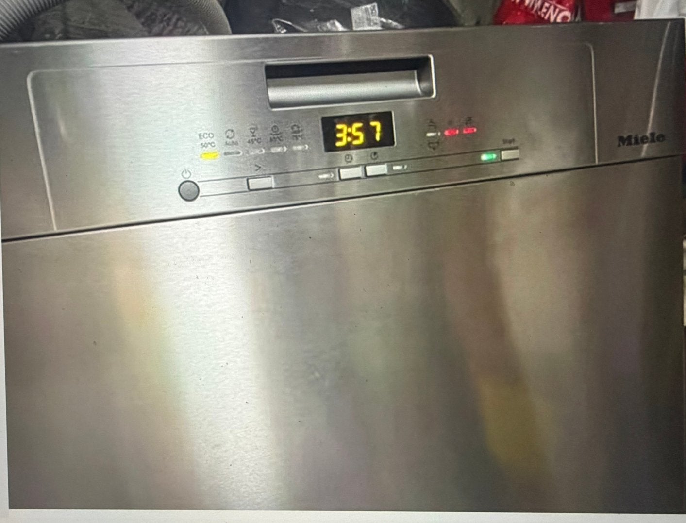 PRACHTIGE MIELE RVS weinig gebruikt erg ZUINIG luxe model, Ophalen, Minder dan 10 liter, Energieklasse A of zuiniger, Zo goed als nieuw