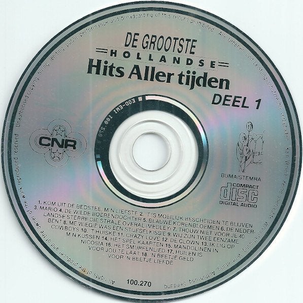 Various – De Grootste Hollandse Hits Allertijden Deel 1CD, Verzenden, Gebruikt, Pop, Album