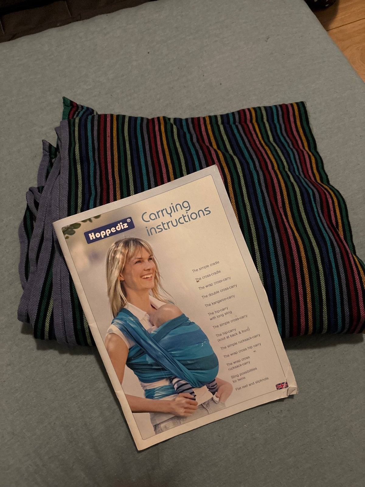 Hoppediz Draagdoek 4.60mx 0,70m- Kleurrijk en Comfortabel, Kinderen en Baby's, Babydragers en Draagdoeken, Overige merken, Draagdoek