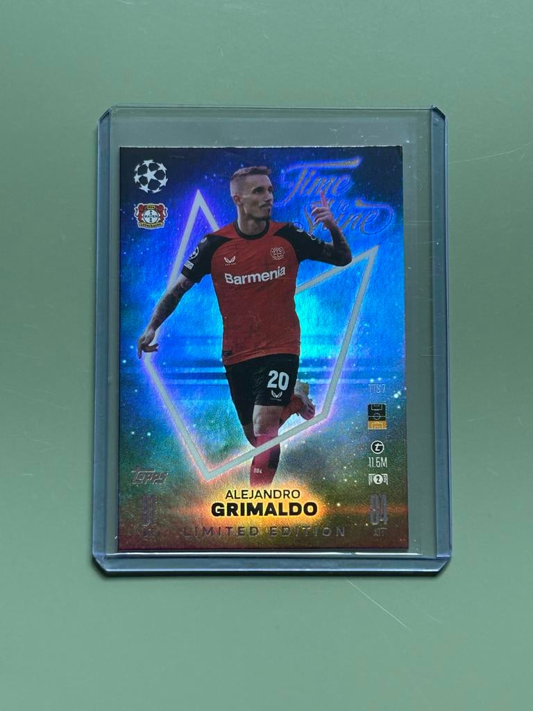 Alejandro Grimaldo Limited Edition Topps Champions League, Hobby en Vrije tijd, Stickers en Plaatjes, Ophalen of Verzenden, Nieuw