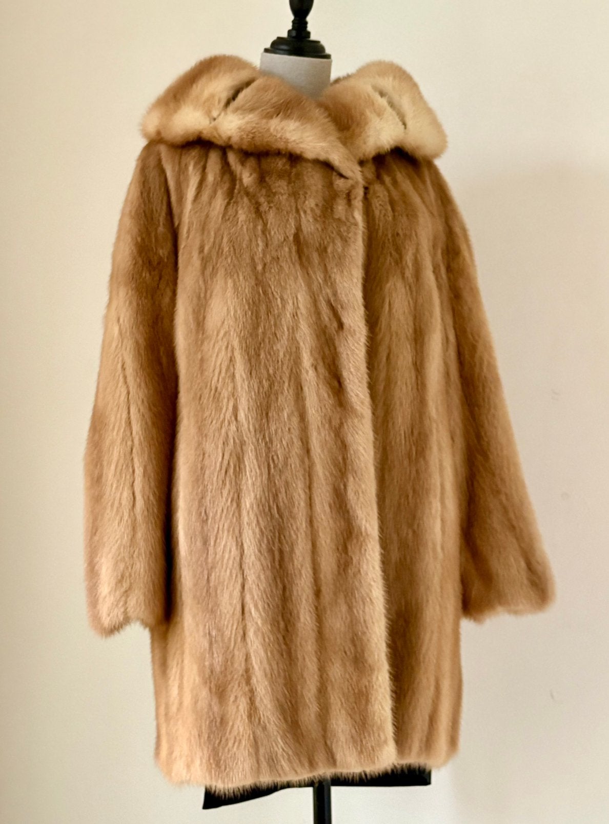 Exclusieve designer caban nerts bontjas M38/40 palomino mink, Kleding | Dames, Jassen | Winter, Ophalen of Verzenden, Zo goed als nieuw