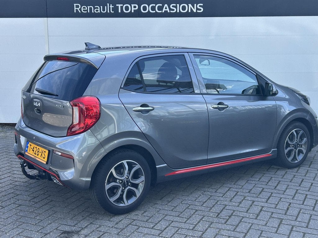 Kia Picanto 1.0 DPi GT-Line | Leder | Trekhaak | Climate Con, Auto's, Kia, Automatische klimaatregeling, Gebruikt, Met garantie (alle)