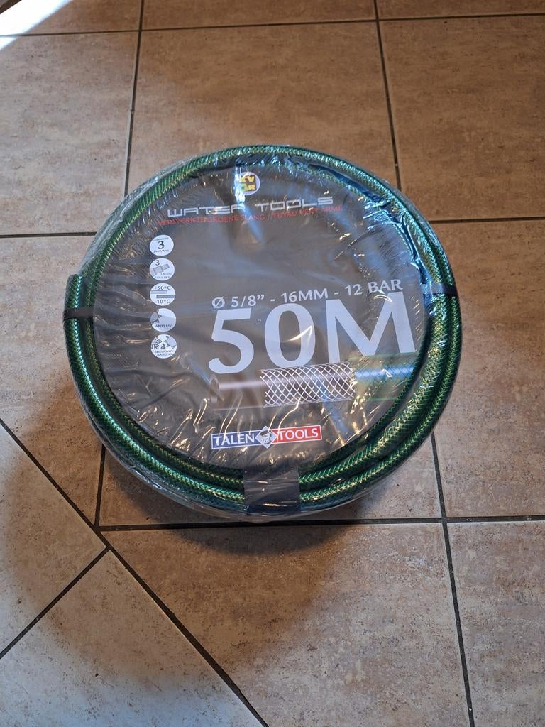 Te koop: nieuwe versterkte AVR /Talen Tools tuinslang (50m), Tuin en Terras, Verzenden, Nieuw, Tuinslang