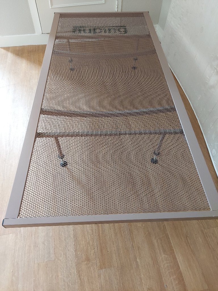 Auping eenpersoonsbed met spiraalbodem 90x200 cm, Ophalen, 90 cm, Eenpersoons, Metaal