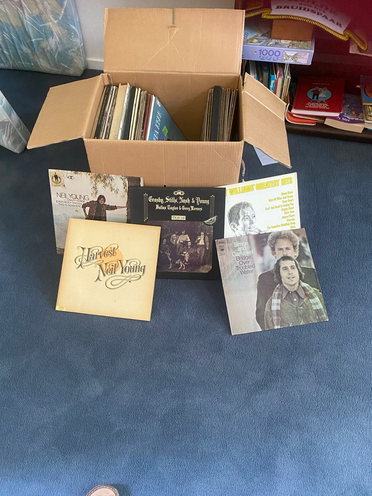 Grote collectie pop/rock vinylplaten (Neil Young, Simon & Ga, Ophalen, LP, Gebruikt, Folk