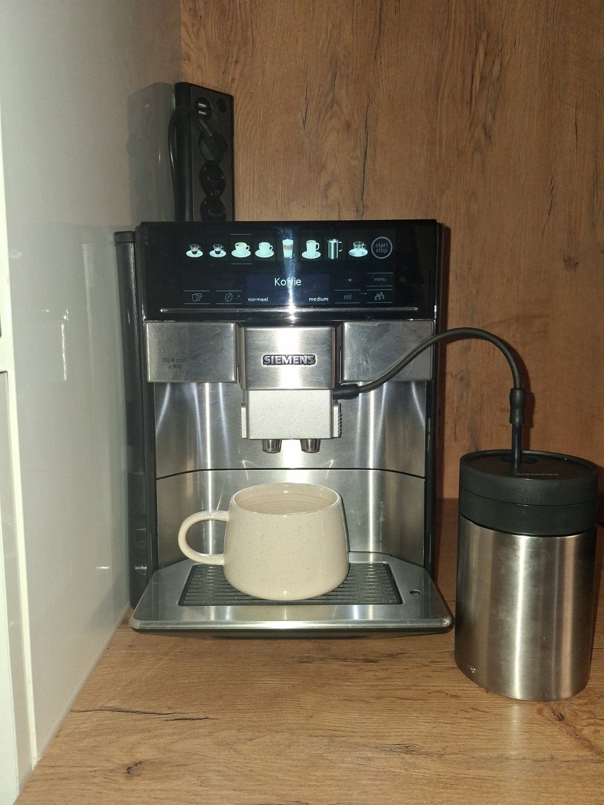 Koffiemachine, Ophalen of Verzenden, Gebruikt, Koffiemachine, Koffiebonen