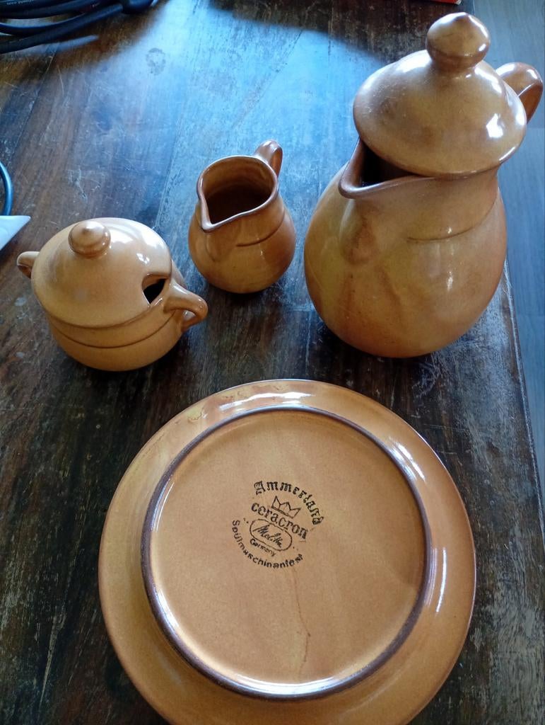 Vintage Ammerland Ceracron servies, Huis en Inrichting, Keuken | Servies, Gebruikt, Compleet servies, Overige stijlen, Aardewerk