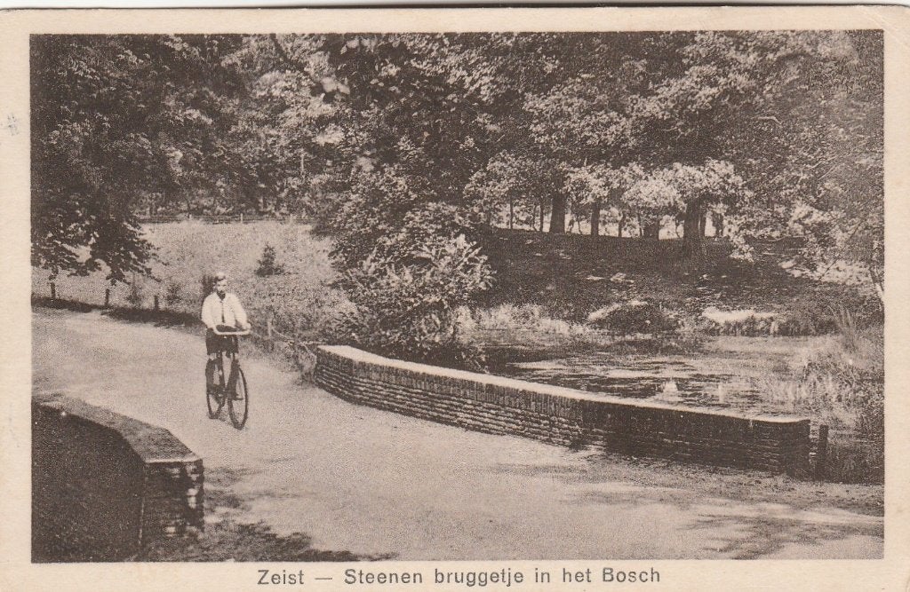 zeist- bruggetje in het bosch 1931, Ophalen of Verzenden, 1920 tot 1940, Utrecht