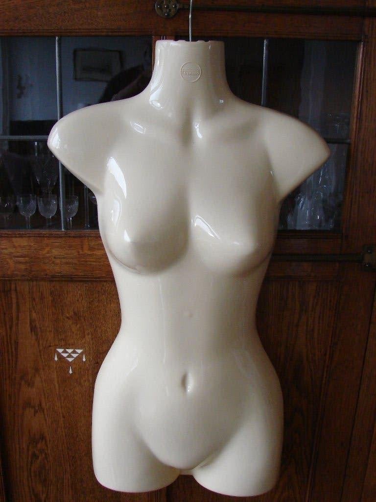 Vintage j70/80 Fashino, paspop, etalagepop, mannequin buste., Antiek en Kunst, Curiosa en Brocante, Ophalen