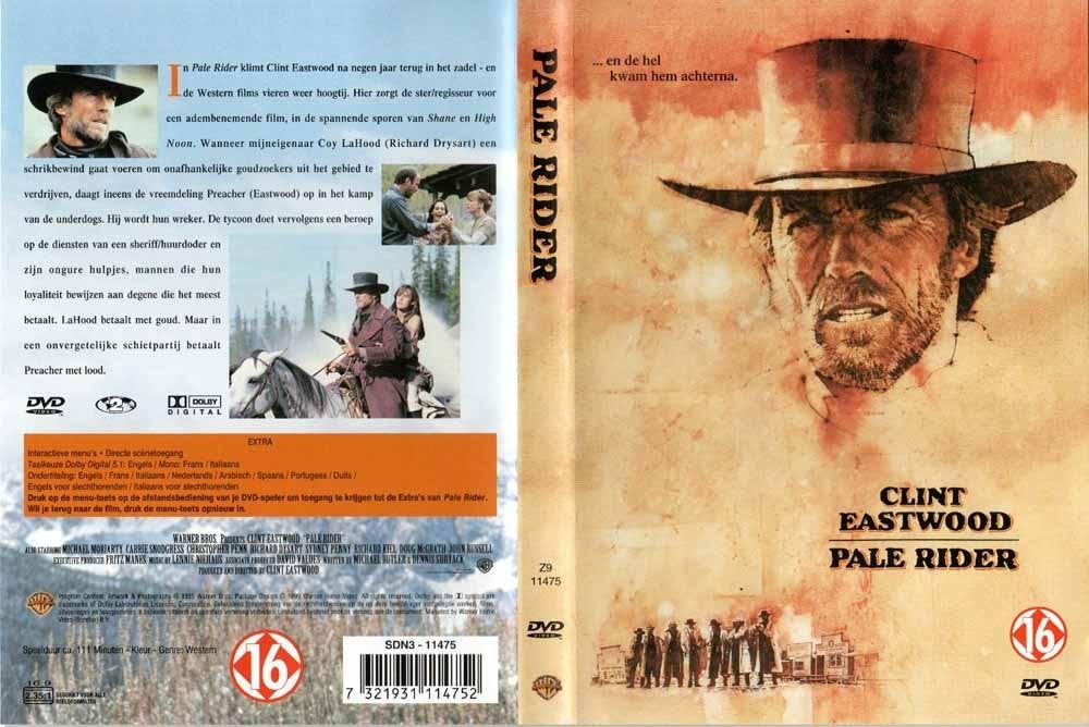 Pale Rider 1985 DVD met Clint Eastwood, Cd's en Dvd's, Vanaf 12 jaar, Ophalen of Verzenden, Zo goed als nieuw, Actie en Avontuur
