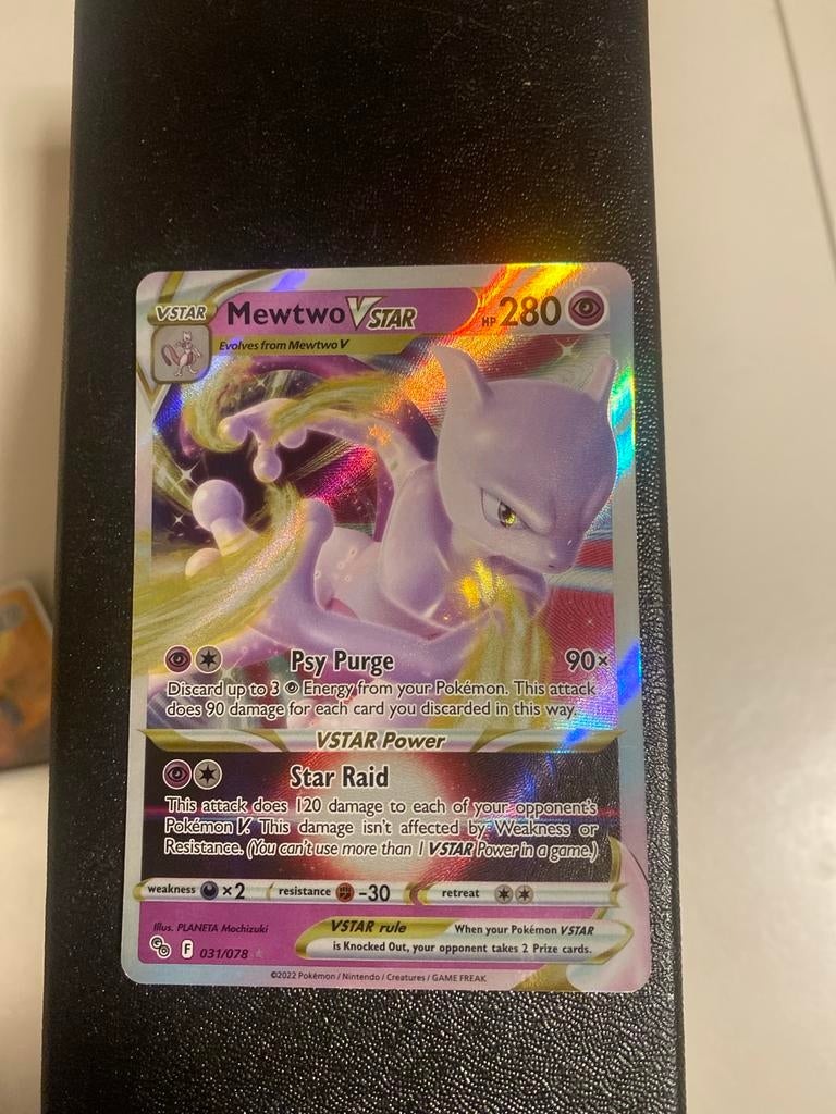 Mewtwo VSTAR Pokémon kaart 031/078, Ophalen of Verzenden, Nieuw, Losse kaart, Foil
