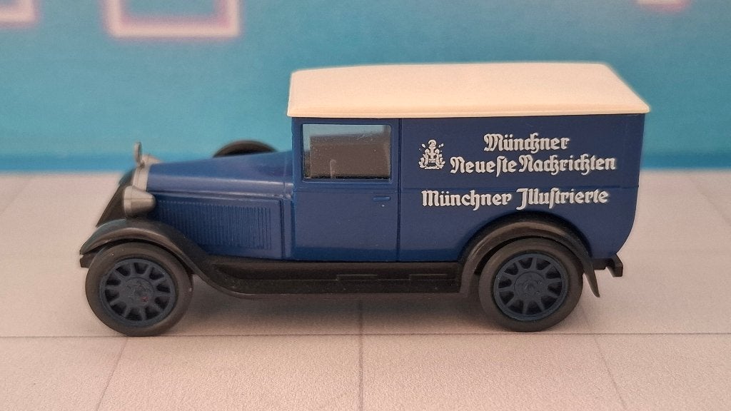 Roskopf 1:87 Mercedes L 1000 Express Münchner Illustrierte, Ophalen of Verzenden, Gebruikt, Auto, Overige merken