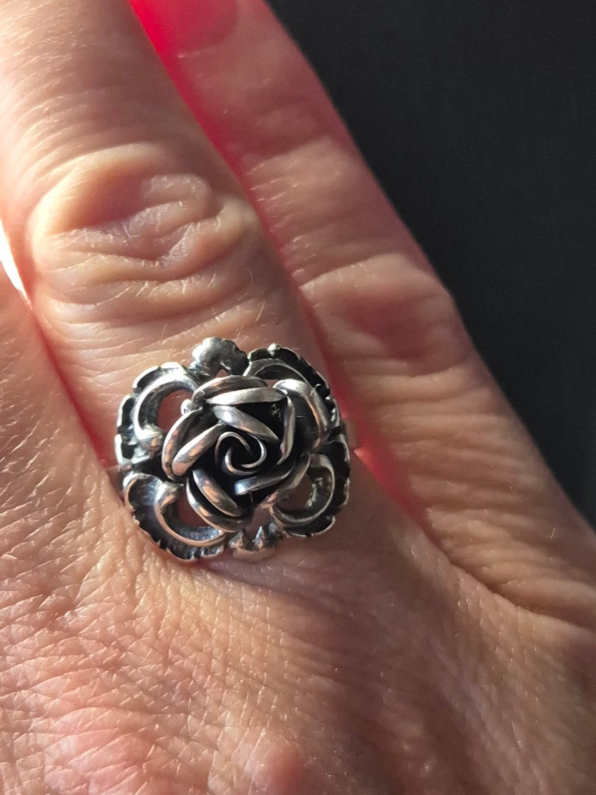 Mooie zilveren vintage ring TEKA maat 20, Gebruikt, Verzenden, 19 tot 20, Dame