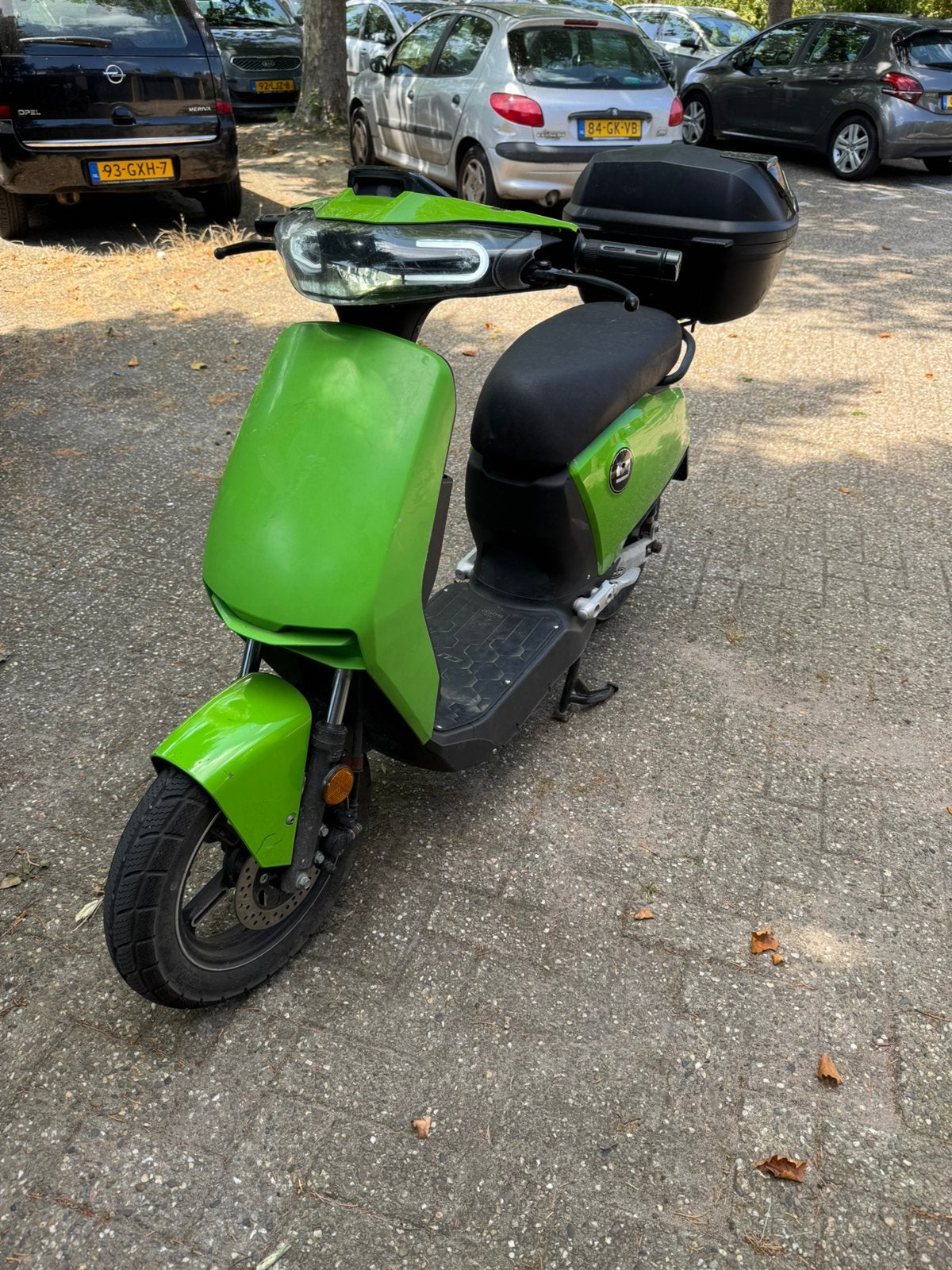 Vmoto Super soco CUx brom groen zeer weinig kilometers, Ophalen, Maximaal 45 km/u, Zo goed als nieuw, 1 versnellingen