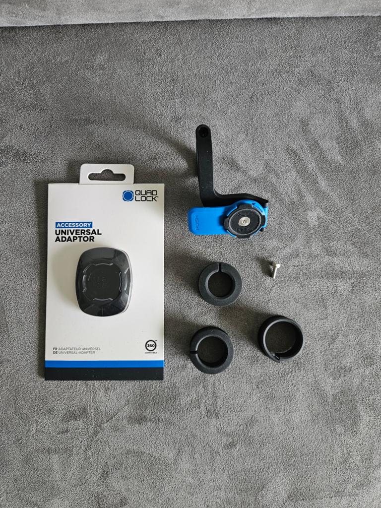 Quad Lock bike lock + adapter, Telecommunicatie, Telefoonhouders, Ophalen of Verzenden, Zo goed als nieuw, Auto