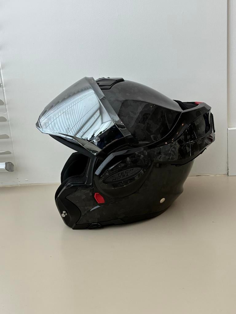 Scorpion Exo Tech Forged Carbon Systeemhelm Maat S, Motoren, Overige merken, Systeemhelm, Heren, Ophalen of Verzenden