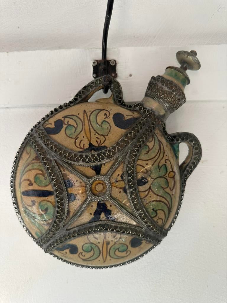 Waterfles aardewerk oud +_ 25 cm, Ophalen of Verzenden