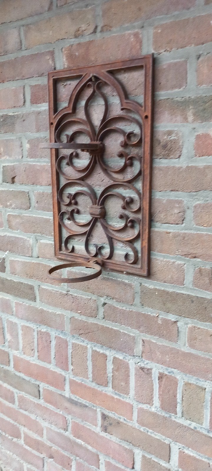 Gietijzeren Plantenhanger voor aan de Muur, Tuin en Terras, Ophalen, Gebruikt, Minder dan 60 cm, Metaal
