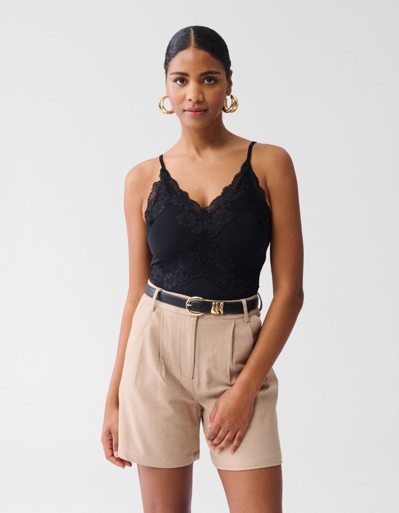 NIEUW! Shoeby dames pantalon short korte broek zand XS, Kleding | Dames, Broeken en Pantalons, Kort, Verzenden, Beige, Nieuw