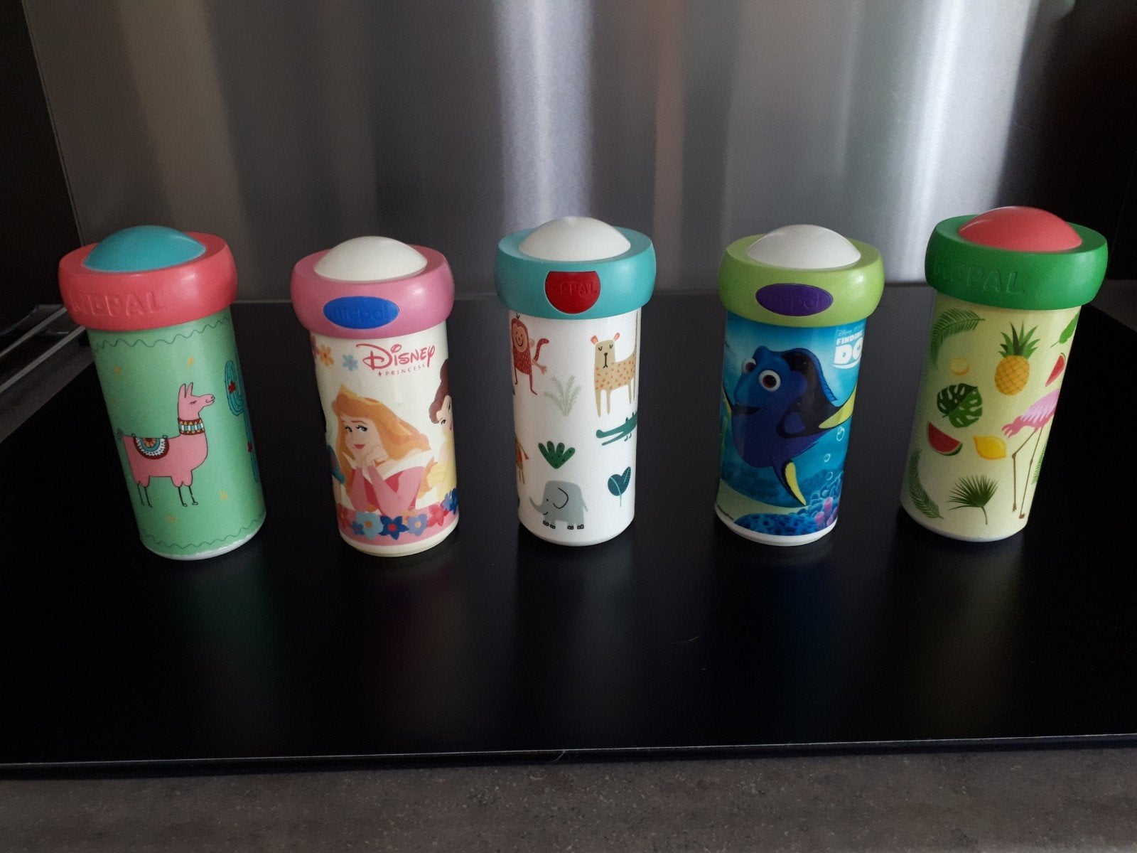 5 Mepal drinkbekers voor kinderen, Ophalen of Verzenden, Gebruikt