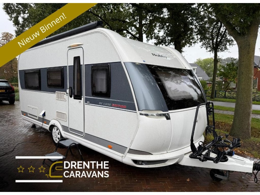 Hobby 460 LU De Luxe Edition | mover+luifel+fietsrek+tent, Rondzit, Hobby, Fietsenrek, Bedrijf