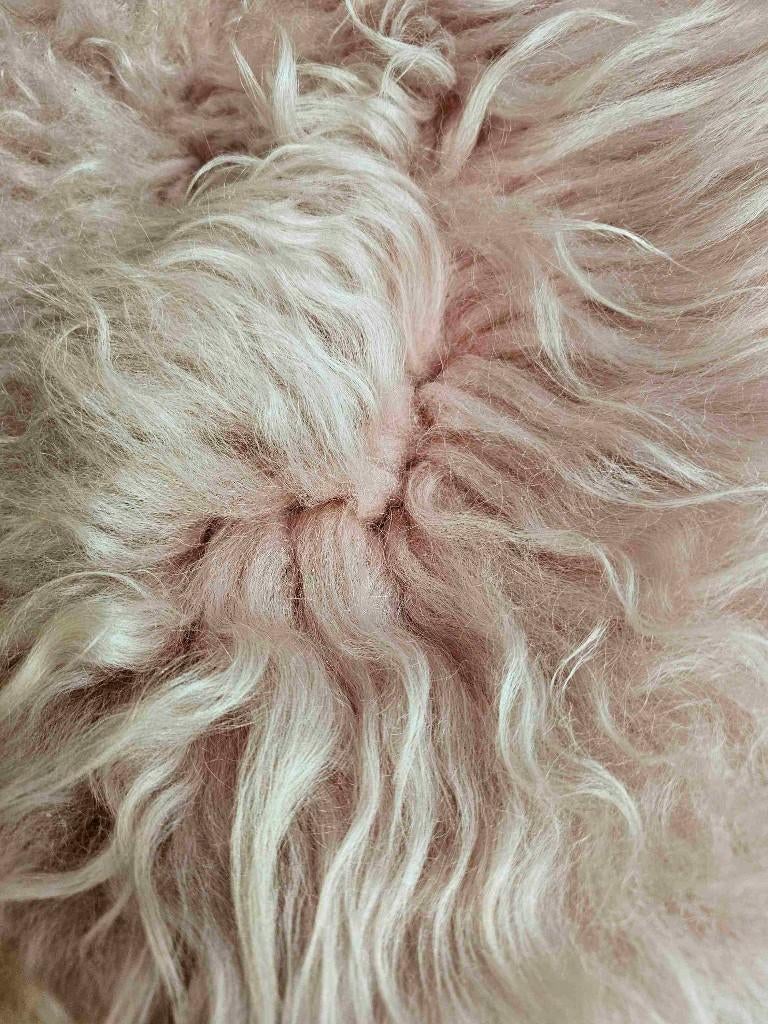 Licht roze schapenvacht 107/57 cm, Gebruikt, 100 tot 150 cm, Wit, Etten-Leur