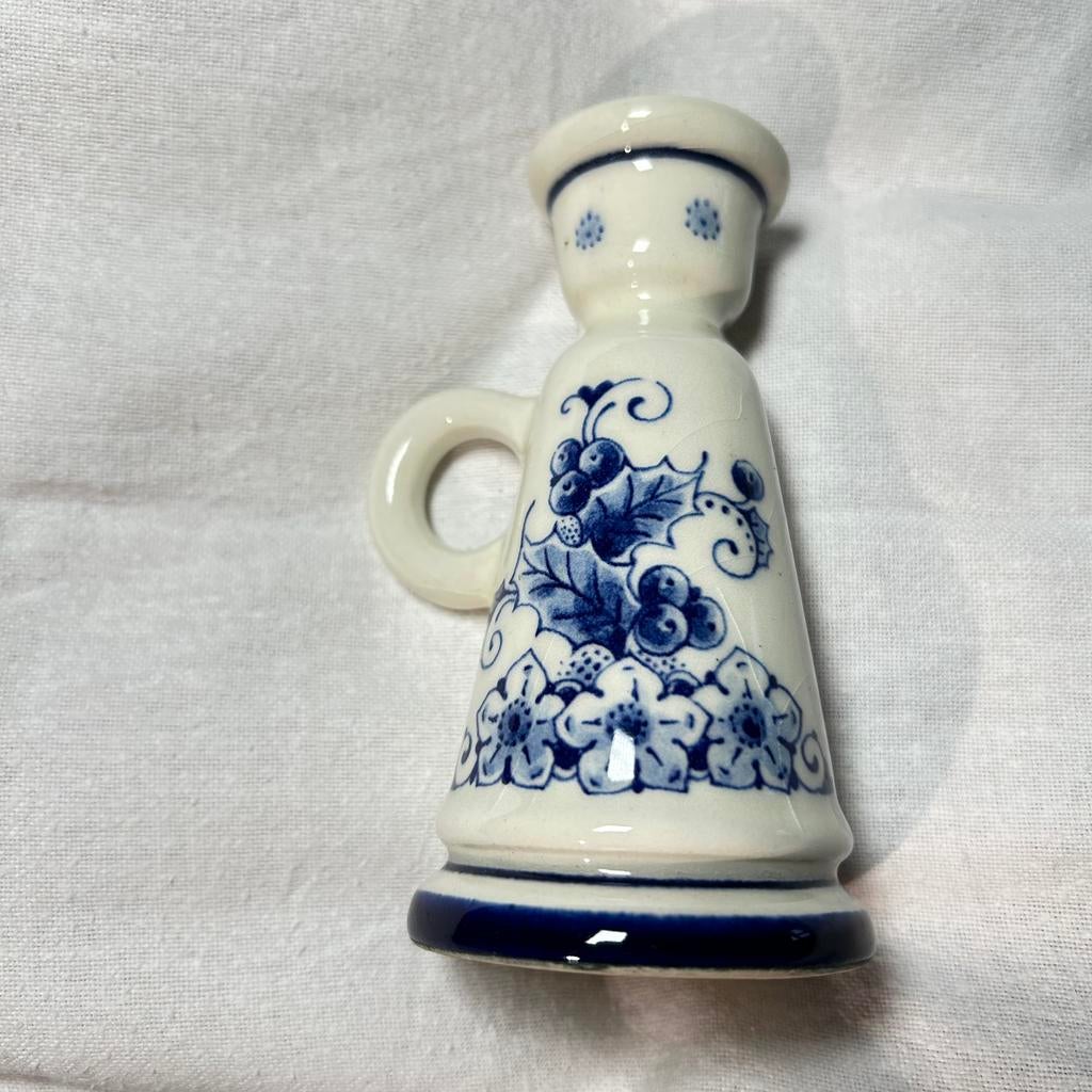 Delfts blauwe kaarsen standaard “made in Holland”, Ophalen of Verzenden
