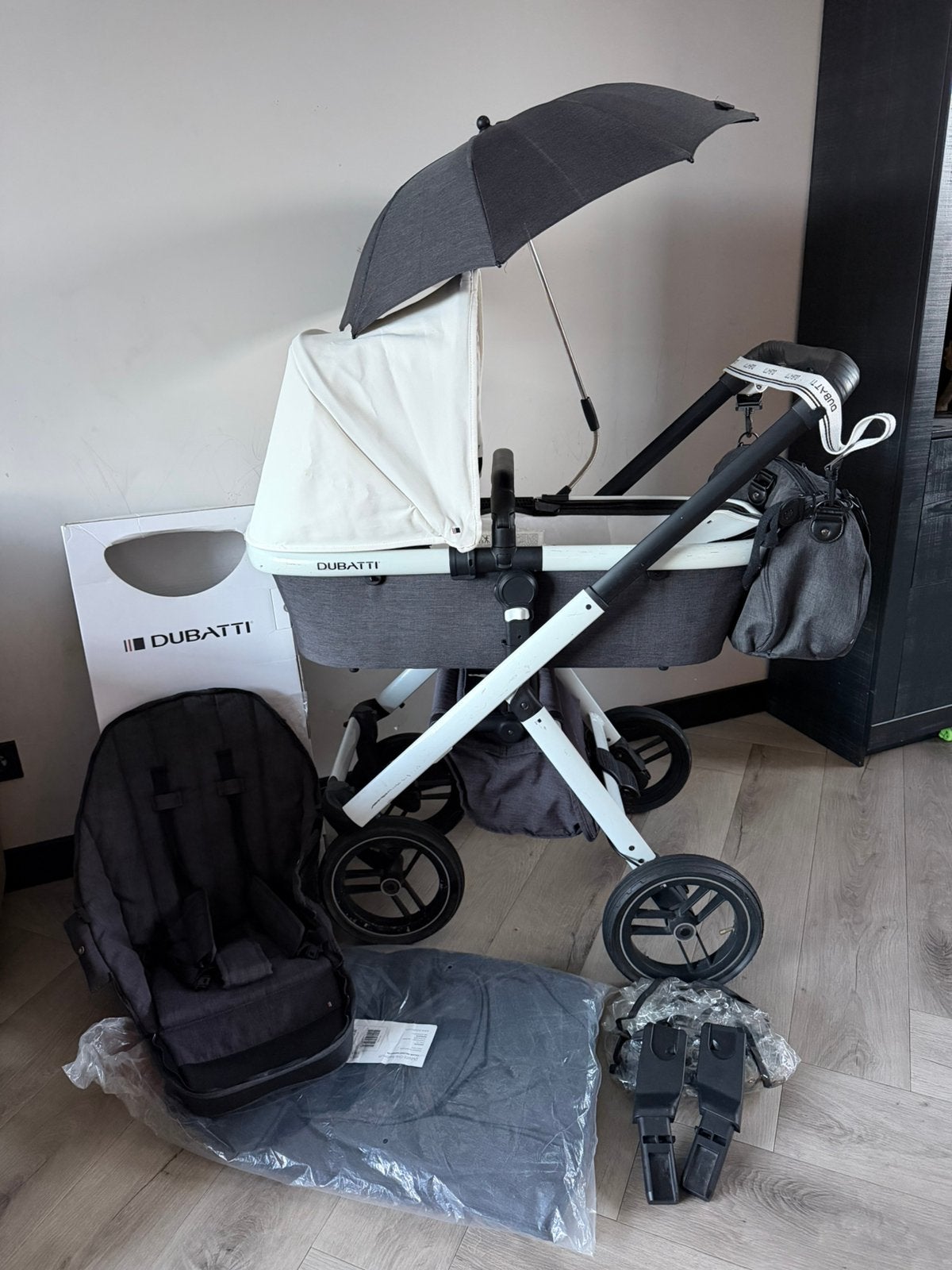 Zeer complete dubatti kinderwagen., Kinderen en Baby's, Gebruikt, Luchtbanden, Ophalen, Kinderwagen