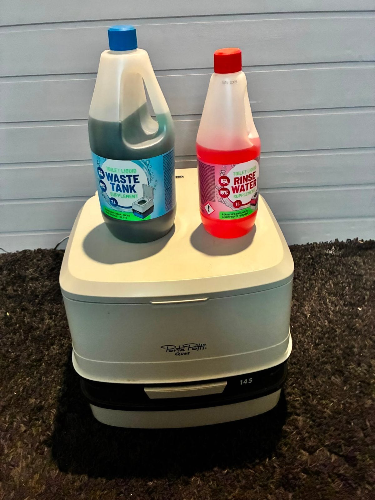 Thetford Porta Potti Qube 145 met vloeistoffen, Ophalen, Gebruikt