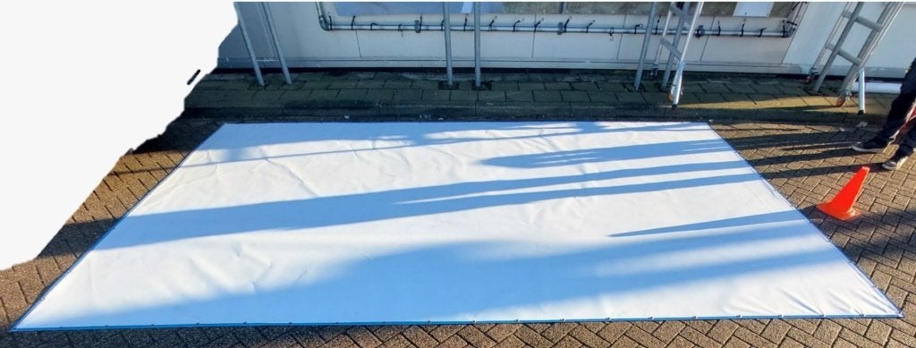 Afdekzeil PVC waterdicht 5 bij 3 meter. Incl. zeilringen, Ophalen, Gebruikt, Onderhoud en Reparatie