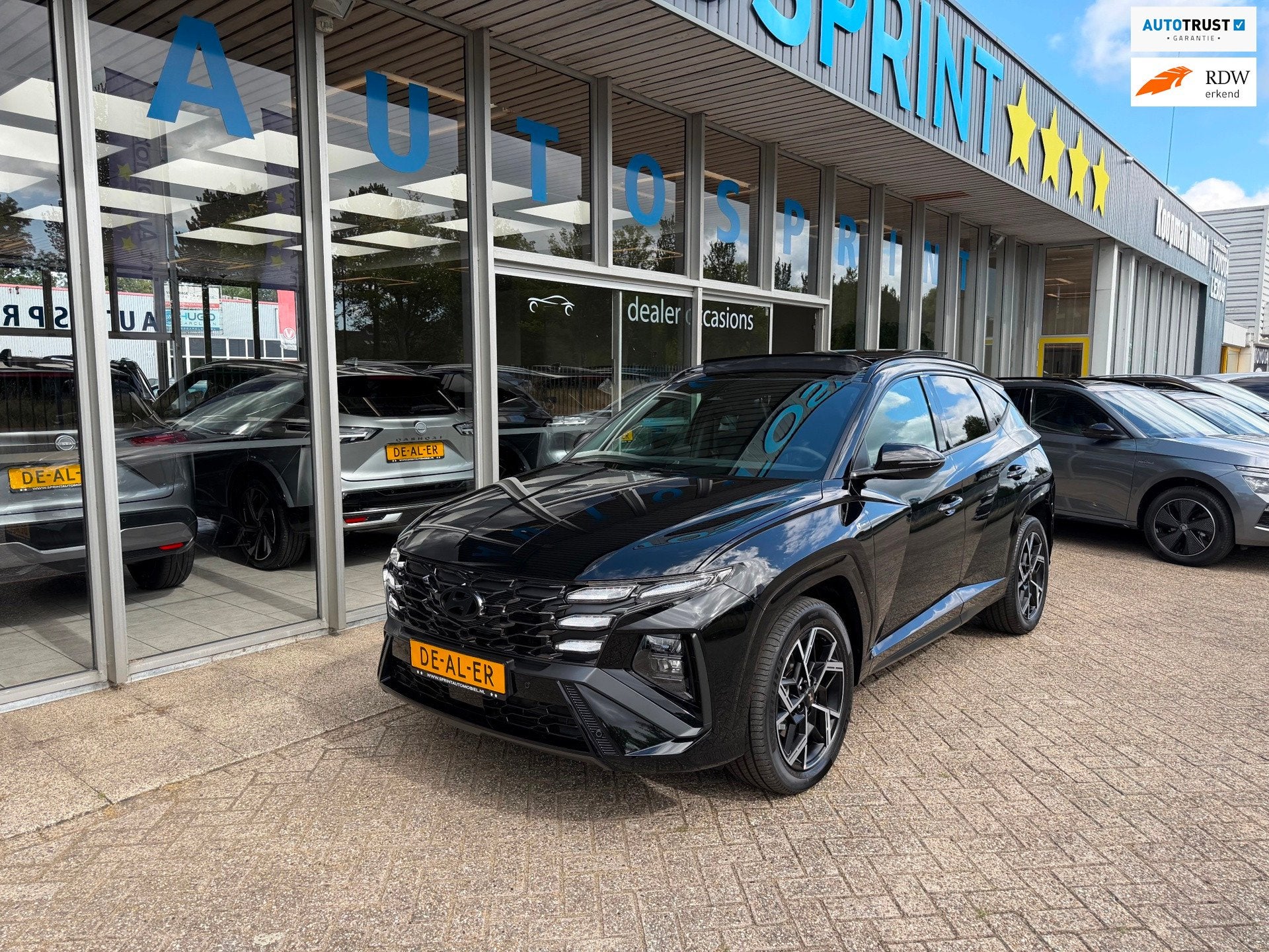 Hyundai Tucson 1.6 T-GDI PHEV N Line 4WD 288PK PANORAMADAK ,, Auto's, Automaat, Alcantara, Zwart, Origineel Nederlands
