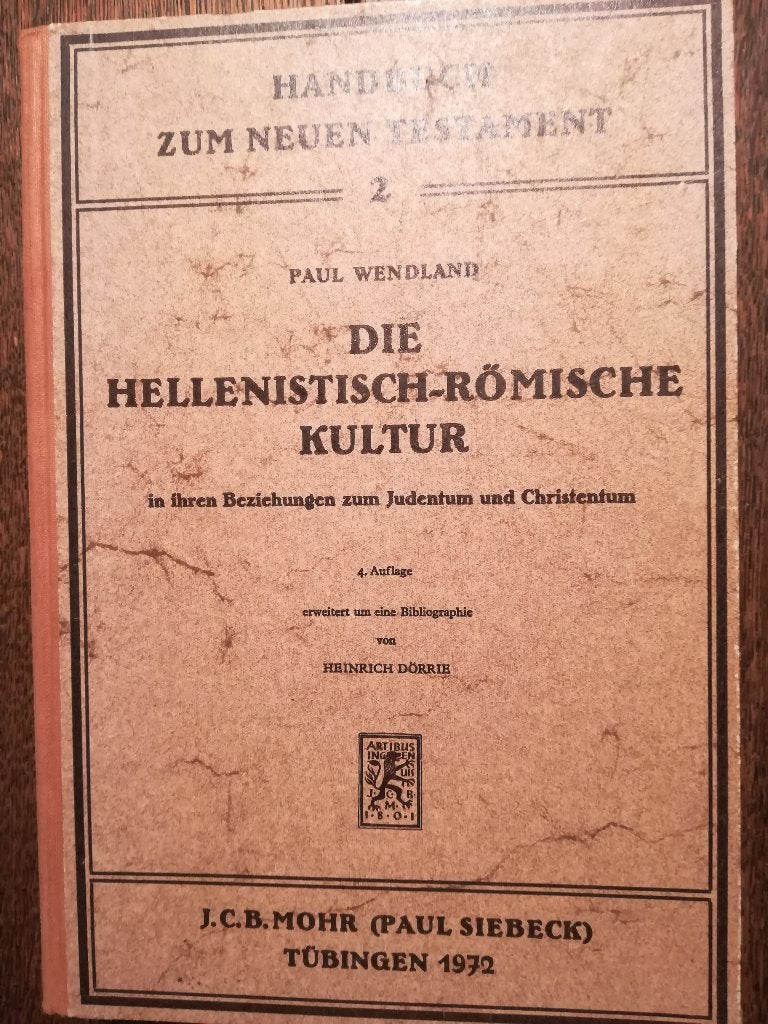 die Hellenistisch-römische Kultur, Gelezen, 14e eeuw of eerder, Europa, Ophalen of Verzenden