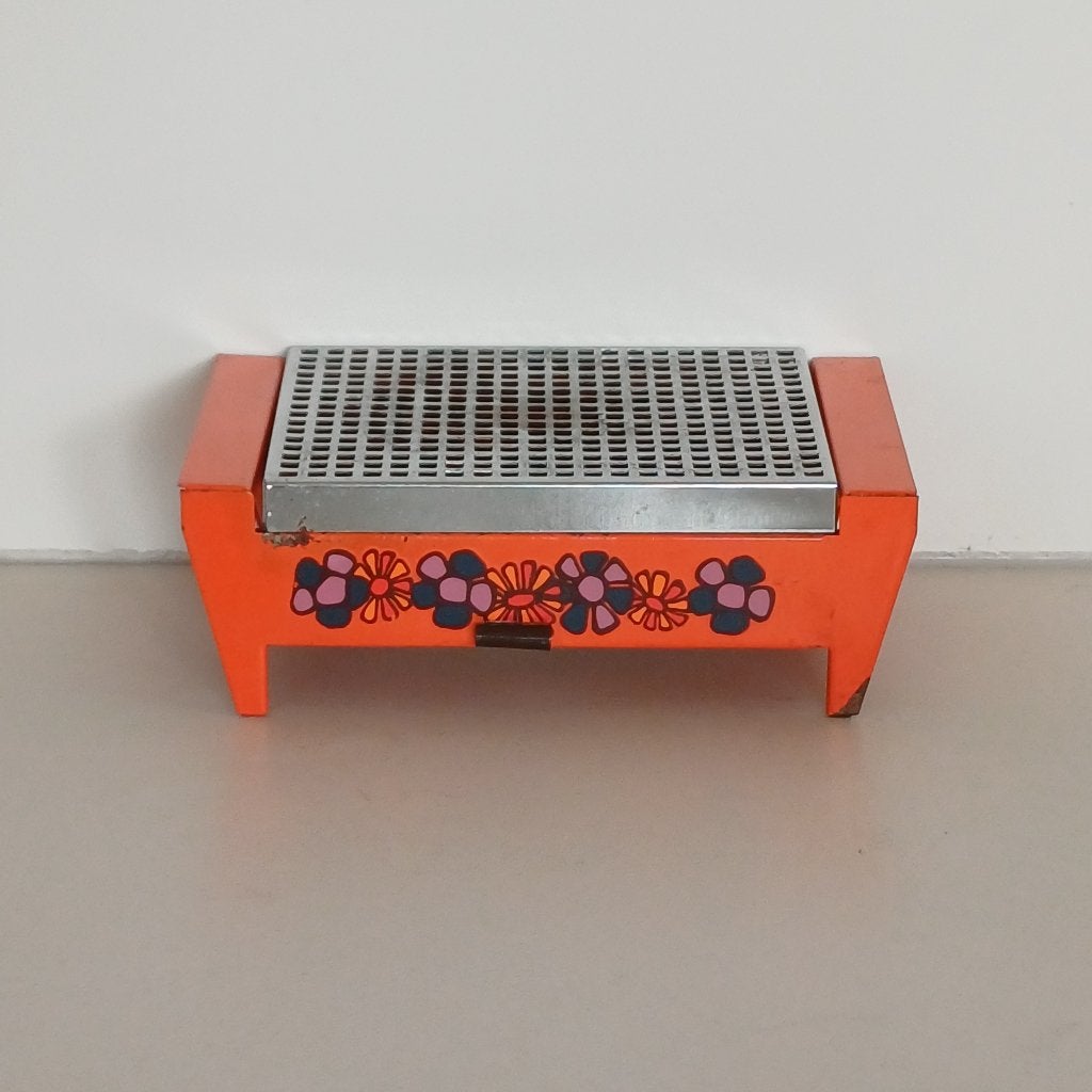 Brabantia rechaud oranje met bloemen, Onbekend, Ophalen of Verzenden, Brabantia, Metaal