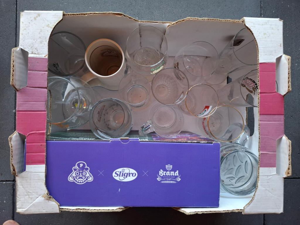 Brand Bier glazen pullen Paaspop meibock, Ophalen of Verzenden, GDDR6
